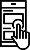Hand icon symbol image illustration vector