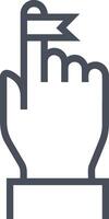 Hand icon symbol image illustration vector