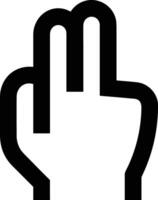 Hand icon symbol image illustration vector