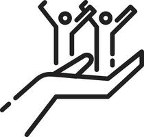 Hand icon symbol image illustration vector