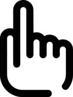 Hand icon symbol image illustration vector