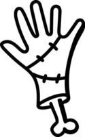 Hand icon symbol image illustration vector
