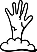 Hand icon symbol image illustration vector