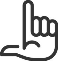 Hand icon symbol image illustration vector