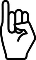 Hand icon symbol image illustration vector