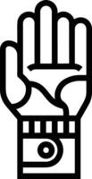 Hand icon symbol image illustration vector