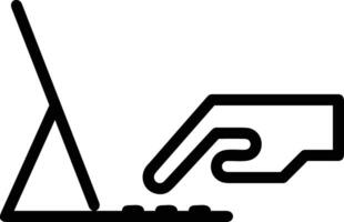 Hand icon symbol image illustration vector