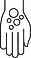 Hand icon symbol image illustration vector
