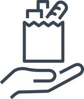 Hand icon symbol image illustration vector