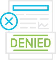 Denied Creative Icon Design vector