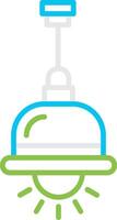 Hanging Lamp Bin Creative Icon Design vector
