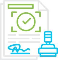 Approval Creative Icon Design vector