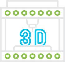 3d Printing Creative Icon Design vector