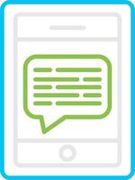 Message On Phone Creative Icon Design vector