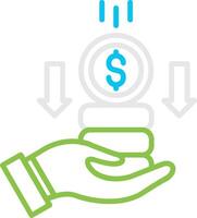 Savings Bin Creative Icon Design vector