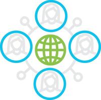 Global Network Creative Bin Creative Icon Design Design vector