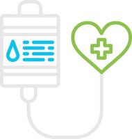 Blood Donation Creative Icon Design vector