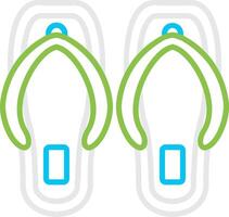 Flip Flops Creative Icon Design vector