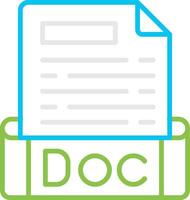 Doc File Format Bin Creative Icon Design vector