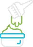 Dye Bin Creative Icon Design vector