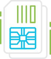 Simcard Creative Icon Design vector