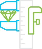 Size Creative Icon Design vector
