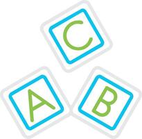 Abc Block Creative Icon Design vector