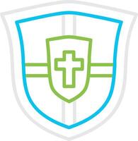 Shield Bin Creative Icon Design vector