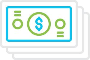 Banknotes Creative Icon Design vector