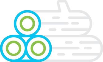Log Bin Creative Icon Design vector