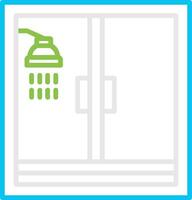 Shower Bin Creative Icon Design vector