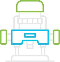 Router Machine Bin Creative Icon Design vector