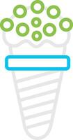 Ice Cream Cone Creative Icon Design vector