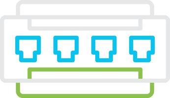 Hub Bin Creative Icon Design vector