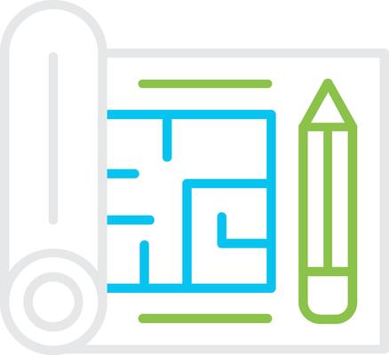 Floor Plan Creative Icon Design