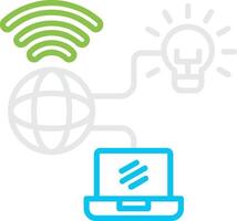 Internet Of Things Bin Creative Icon Design vector