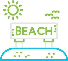 Beach Creative Icon Design vector