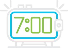 Alarm Clock Creative Icon Design vector