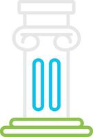 Pillar Bin Creative Icon Design vector