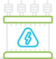 Power Transformer Creative Icon Design vector