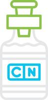 Cyanide Bin Creative Icon Design vector