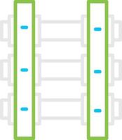 Train Tracks Creative Icon Design vector