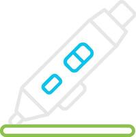 3d Pen Bin Creative Icon Design vector