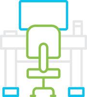 Workplace Bin Creative Icon Design vector
