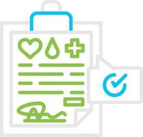 Medical Record Creative Icon Design vector