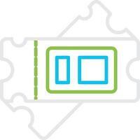 Ticket Creative Icon Design vector