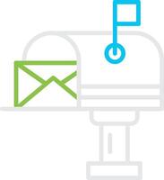 Mail Box Creative Icon Design vector
