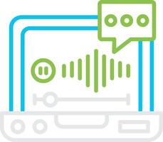 Voice Mail Bin Creative Icon Design vector