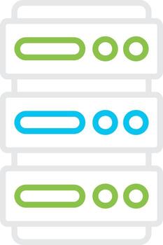 base de datos compartimiento creativo icono diseño vector