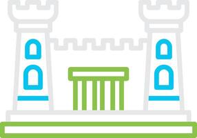 Fortress Bin Creative Icon Design vector